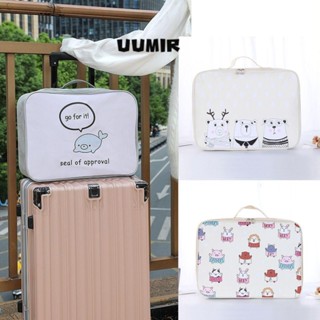 Uumir กระเป๋าเดินทาง, PU พิมพ์กระเป๋าถืออาหารกลางวัน,ทนทานขน…