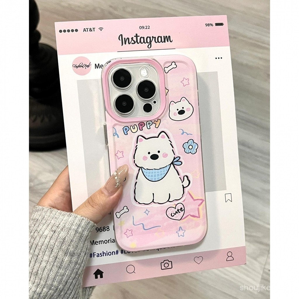 สีชมพู Huhu West High Groth เคสโทรศัพท์มือถือ iphone16/15/14Pro เคสนิ่มสำหรับแอปเปิ้ล13/12/11 xsmax