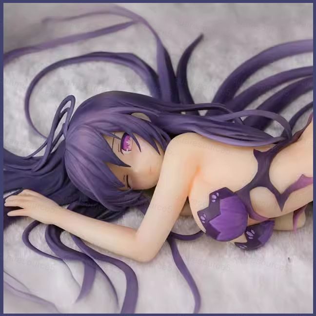 Lg DATE A LIVE Action Figure Yatogami Tohka Sleeping ตําแหน่งสาวสวยตุ๊กตาของเล่นเครื่องประดับรถ