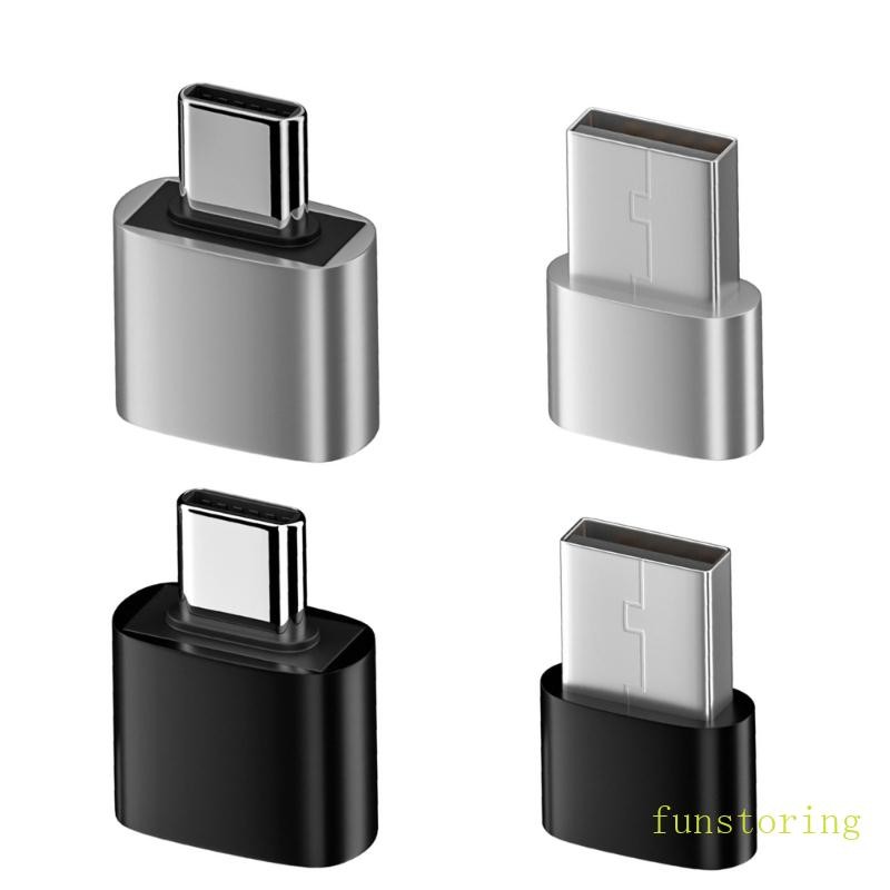 Fun ตัวแปลงอะแดปเตอร์ USB C เป็น USB ที่มีประสิทธิภาพสําหรับตัวแปลง OTG แบบเชื่อมต่ออุปกรณ์ที่เรียบง่าย