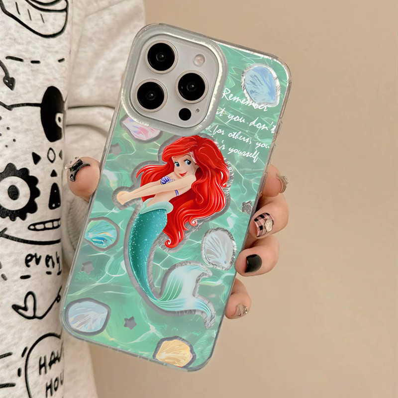 Poppa จากประเทศไทย ซิลเวอร์โฟลว์ Vortex ใช้กับ เคสไอโฟน IPHONE 16 11 12 13 14 15 PRO MAX 14PLUS/15PLUS โบว์ นางเงือก