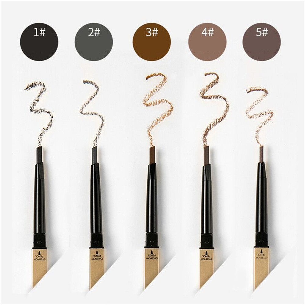 Laneila Mking Pretty Double fine eyebrow pencil ดินสอเขียนคิ้วกันน้ำ 2 in 1 หัวเรียวเล็ก มีแปรงปัดคิ้วในตัว