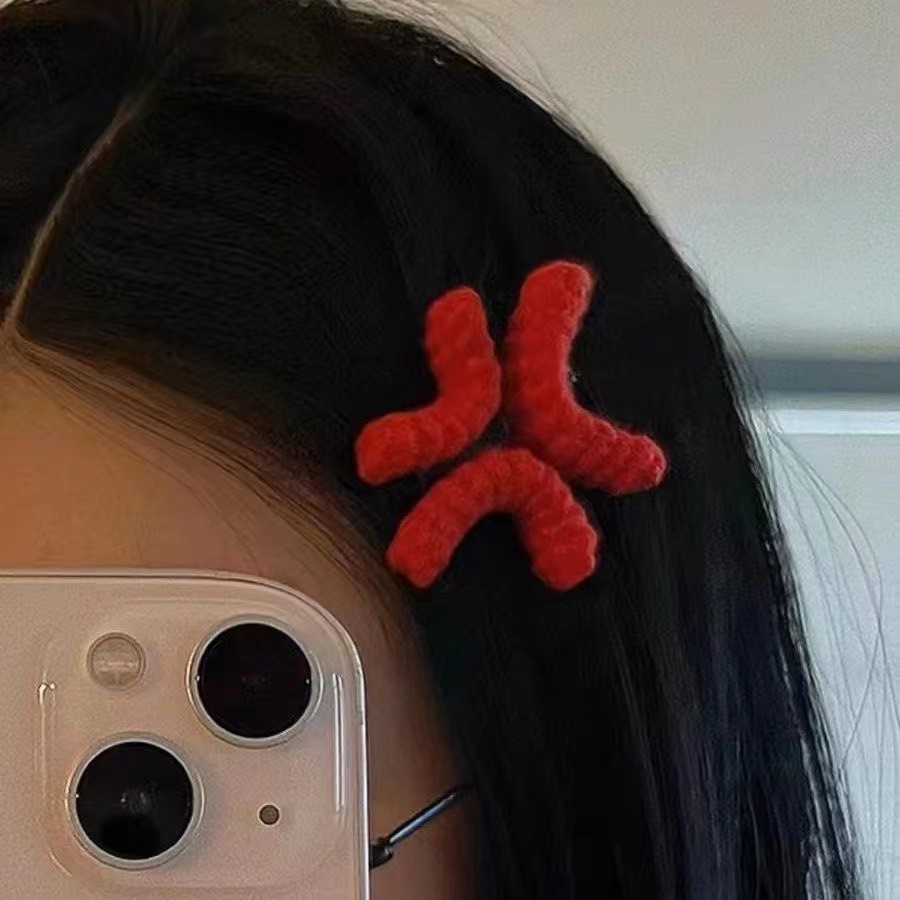สองมิติ Angry Side Clip หญิง Niche ประณีต High-Appearance Sweet Cute Bangs Clip