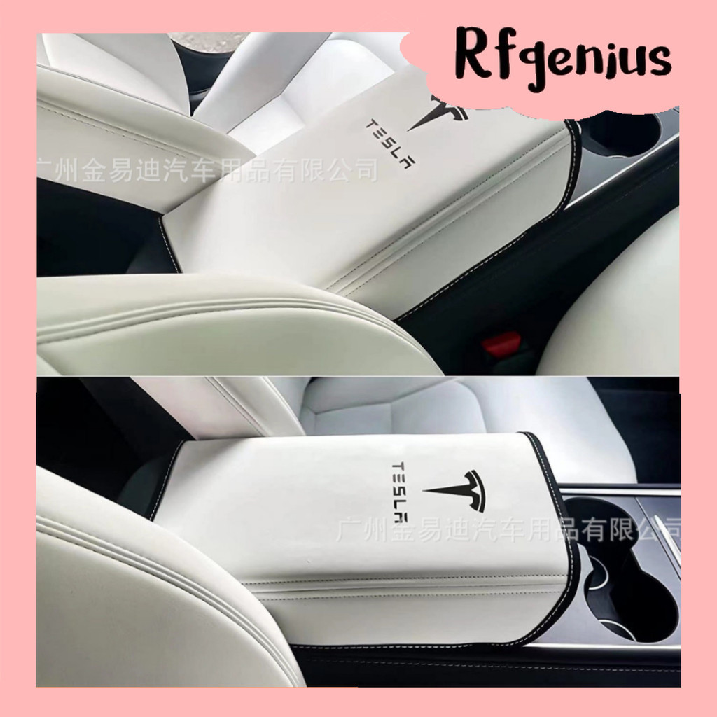 ที่หุ้มที่พักแขนทำจากหนัง PU สำหรับ Tesla Model 3 Y (สินค้าพร้อมส่งจากไทยTH) (K40)