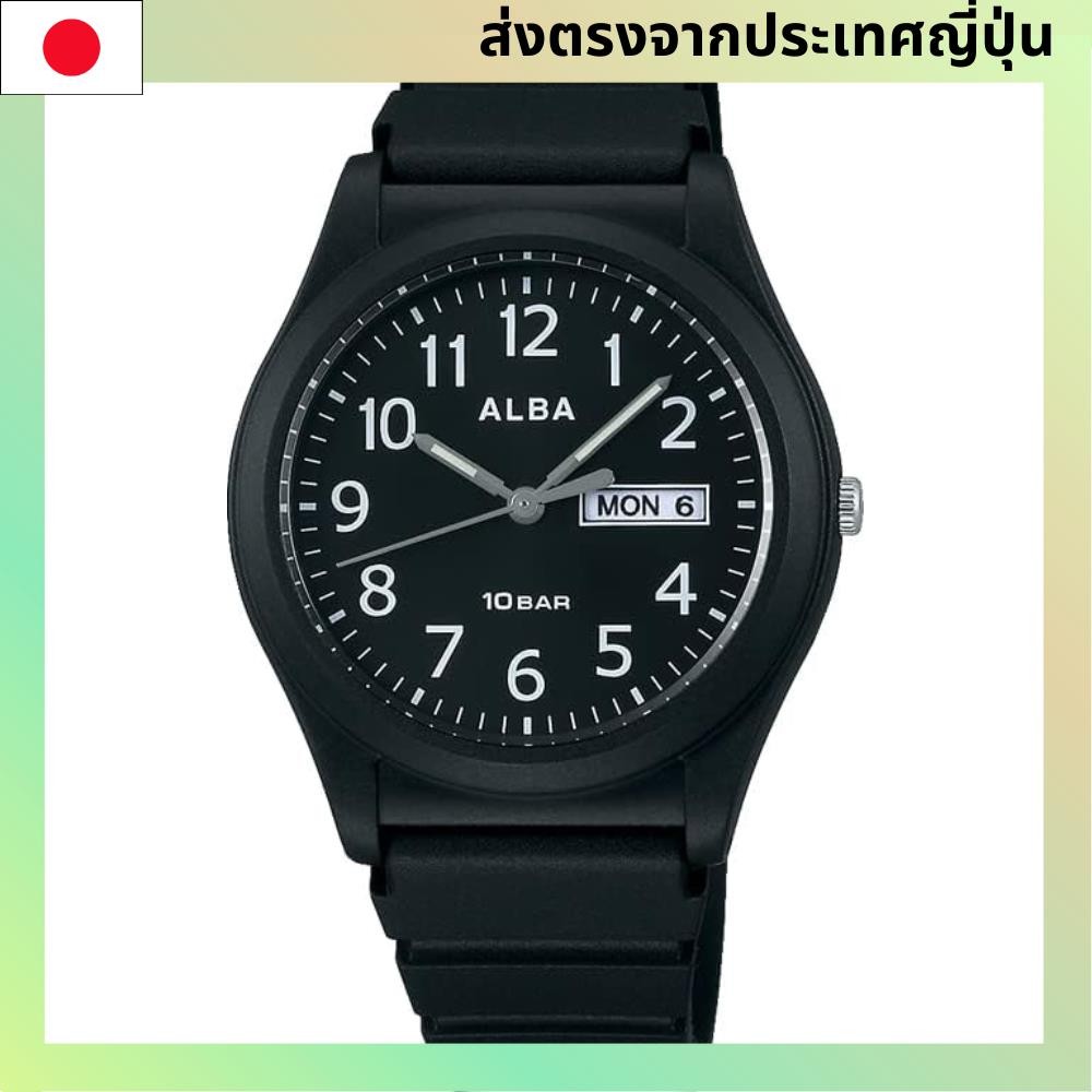 [นาฬิกา Seiko] Alba Sports Quartz AQPJ411 ของผู้ชาย สีดำ