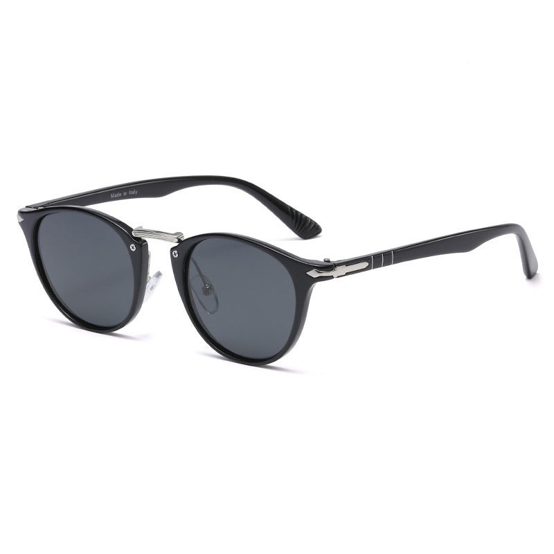 แว่นตาป้องกันแสง UV400 สไตล์คลาสสิกหรูหราจากPersol มีฟิลเตอร์ลดการสะท้อนแสง เพื่อการขับรถและการสวมใส่วัน.daily