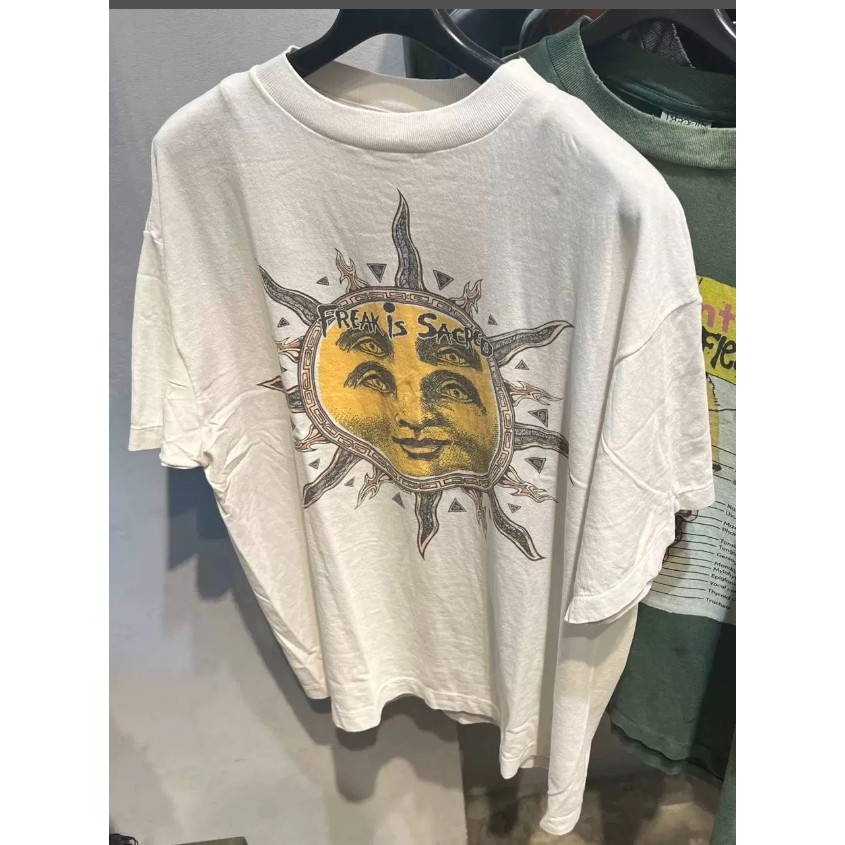 Saint Mich * ae X CPFM 24AW เสื้อยืดแขนสั้นล้างหน้าแดดทุกข์