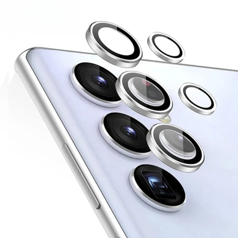 SAMSUNG SamsungS24 S24Plus S24Ultra GalaxyS24+ S24U 9Hโลหะอลูมิเนียมเลนส์กล้องฟิล์มกระจกนิรภัยสําหรั