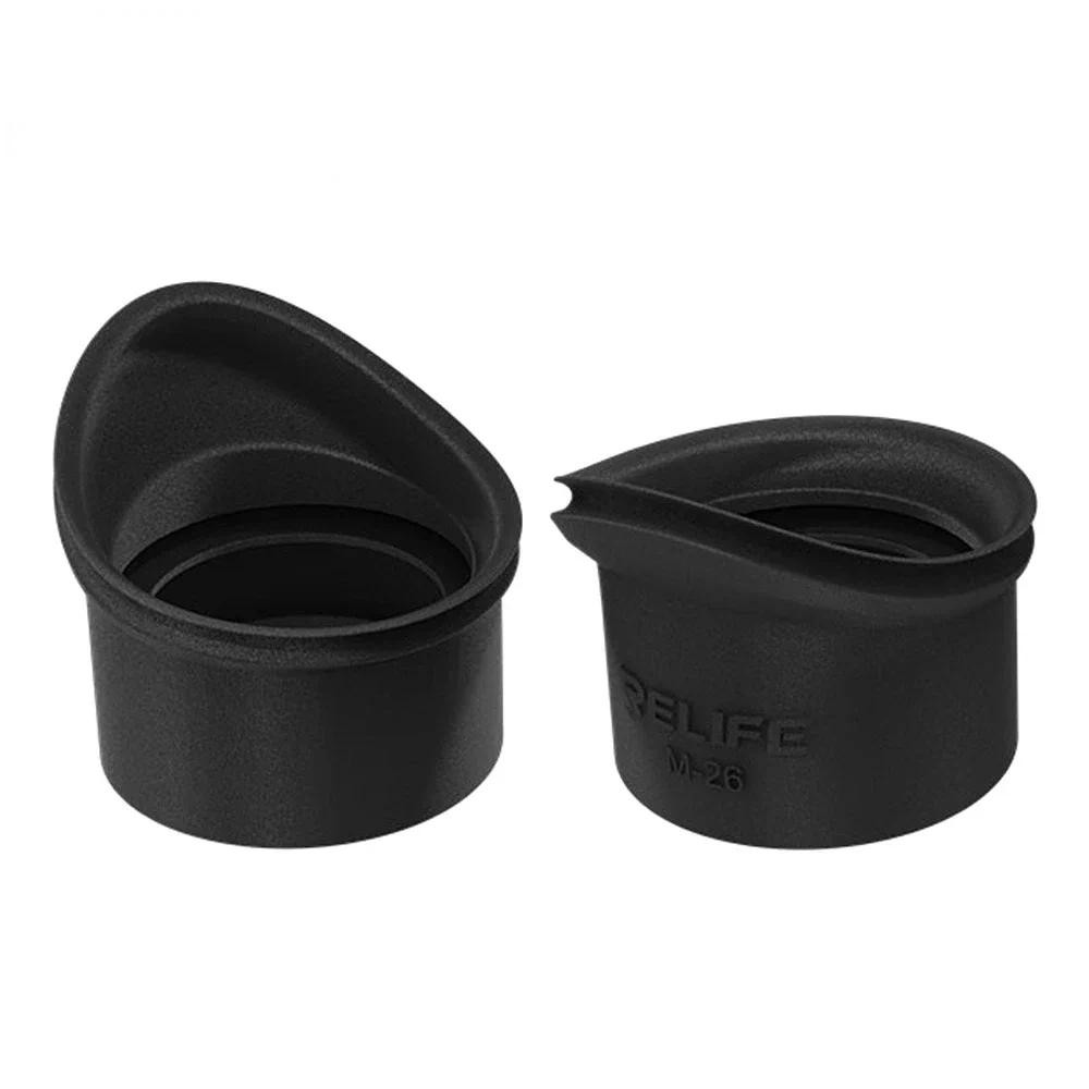 Relife M-26 3D กล้องส่องทางไกล Trinocular สเตอริโอกล้องจุลทรรศน์ Eye Guards ยาง Eyepiece ถ้วยโล่กล้องจุลทรรศน์ Eyepiece ฝาครอบ