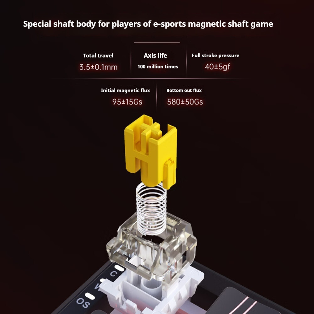 Ajazz AK680MAX e-sports คีย์บอร์ดแกนแม่เหล็กแบบมีสาย, อัตราคืน 8k,RT0.01, เวลาแฝงต่ําเต็มคีย์ hot swappable 8k อัตราคืน RGB คีย์บอร์ดอลูมิเนียมอัลลอยด์