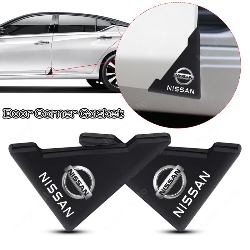 2/4 ชิ้น Nissan ซิลิโคน Anti-collision รถมุมรถอุปกรณ์ตกแต่งสําหรับ Kicks Navara Versa Liniva Np300 Sentra มีนาคม Nv350 Caravan