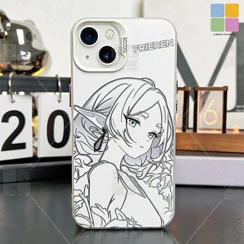 Line Draft Flilyn Matte สีสันเงินเหมาะสําหรับ iPhone 16 15 14 13 12 11 xs xr 7P/8P เคสโทรศัพท์ High-End เฉพาะ