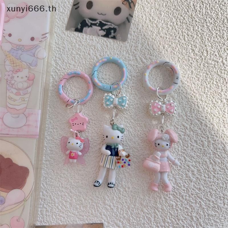 อุปกรณ์เสริมกระเป๋า # Kawaii Sanrio Hello Kitty Y2K ลูกปัดเคสโทรศัพท์สายคล้อง Charm จี้น่ารักการ์ตูนพวงกุญแจกล้องแขวนโซ่อุปกรณ์เสริม.