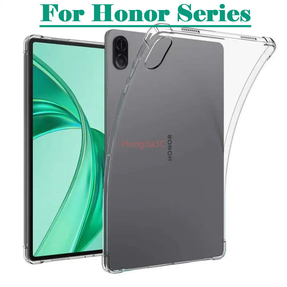 ปลอกสําหรับ Honor X9A 11.5 นิ้ว X8A 11 นิ้ว X8 Pro X9 สําหรับ Honor Magic Pad 2 12.3 Pad 9 8 Pro Pad9 V8Pro โปร่งใส Air-กระเป๋าซิลิโคนนุ่ม TPU ป้องกันกันกระแทกฝาครอบแท็บเล็ต
