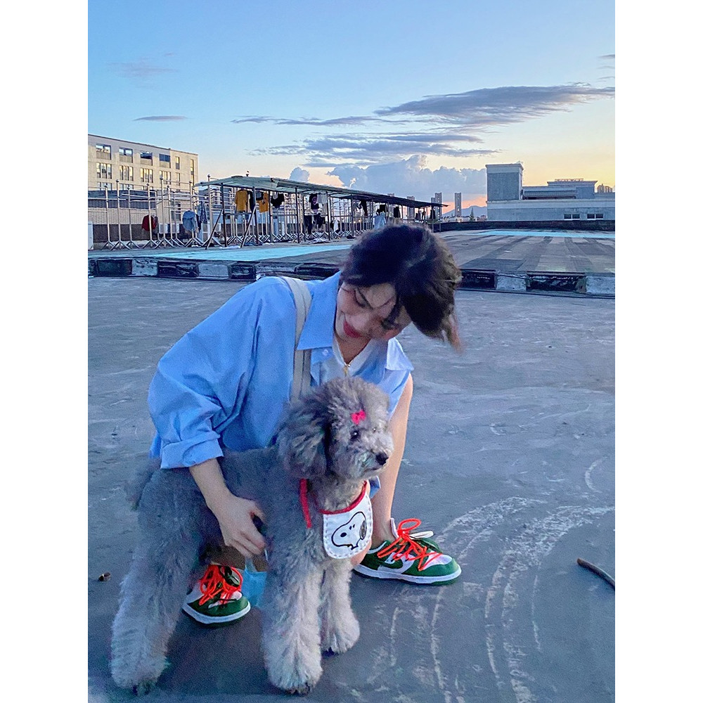 📍HHB2985📍เสื้อเชิ้ตแขนยาวคอปกดีเทลกระดุมหน้า แบบมีกระเป๋าผู้หญิง สีทึบเรียบง่าย แฟชั่นสไตล์เกาหลีทํา