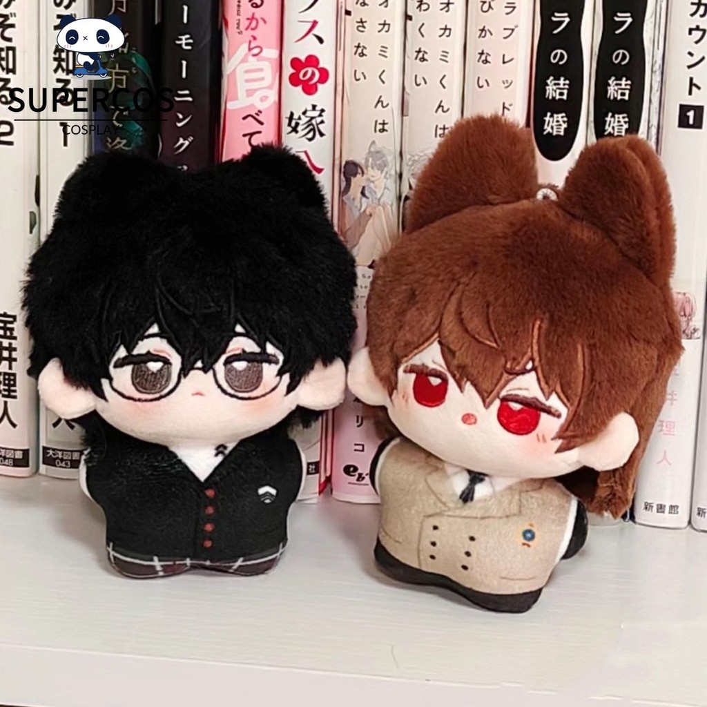 Persona 5 ตุ๊กตา 10 ซม. Ammiya Ren Akechi Goro ตุ๊กตาผ้าฝ้ายยัดไส้จี้