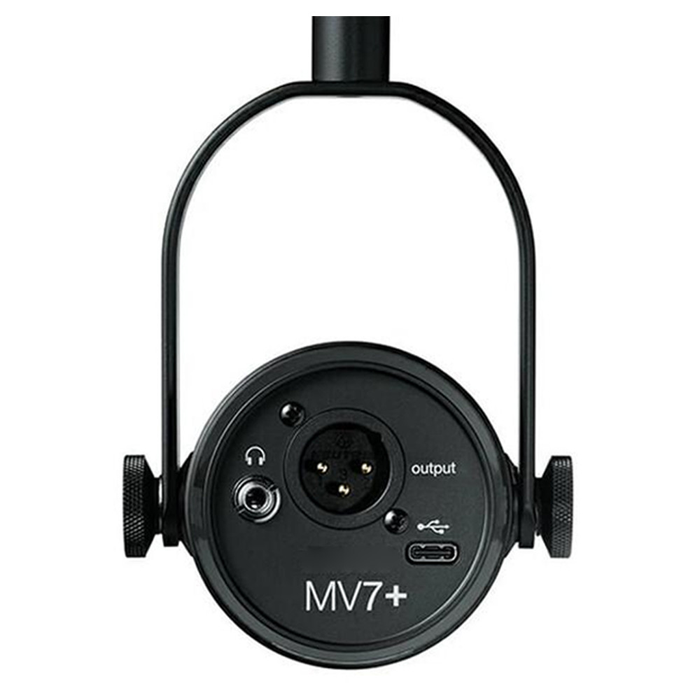 Mv7+ MV7 ไมโครโฟนไดนามิก เติมความสดชื่นด้วยแผงสัมผัส LED ที่ปรับแต่งได้ เอาต์พุต USB-C และ XLR การบันทึกระดับมืออาชีพ