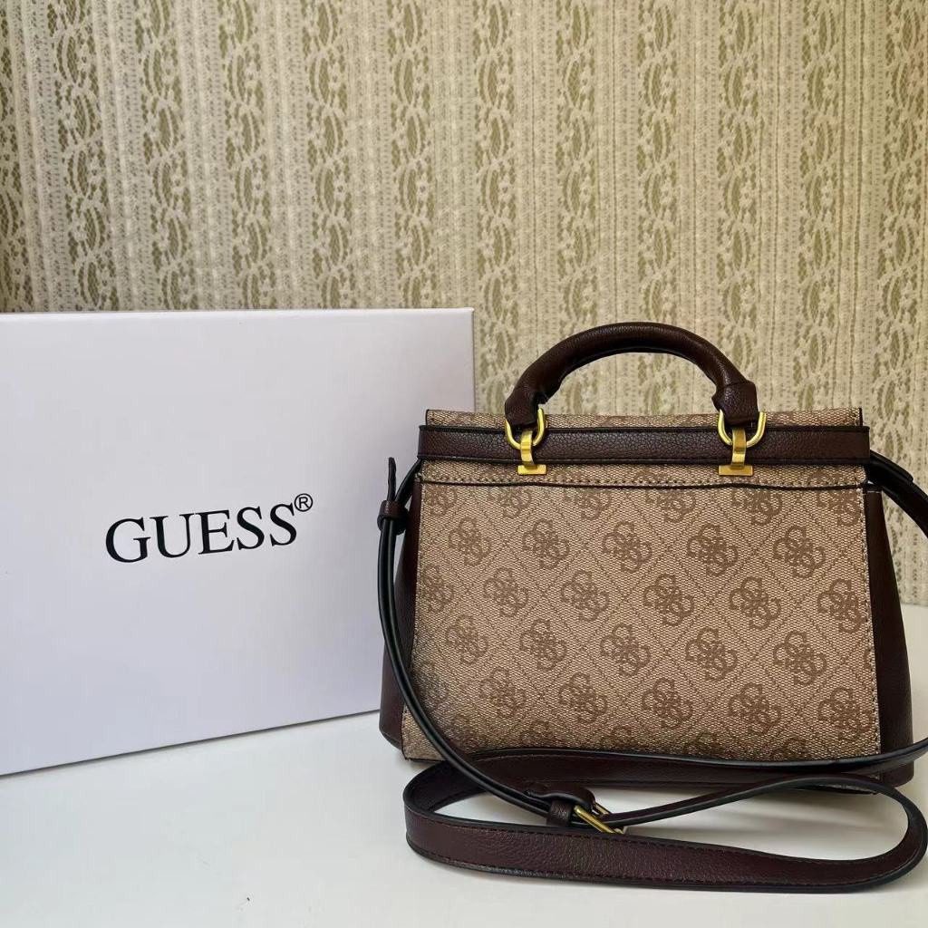 กระเป๋าถือสุภาพสตรี Guess Sestri กระเป๋าสะพายข้างแฟชั่นหรูหรา - รูปที่ 3