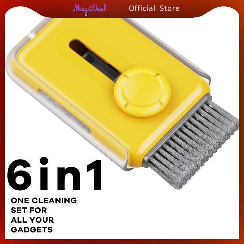 [MAGIDEAL] ชุดทําความสะอาดอิเล็กทรอนิกส์ 6 in 1 ชุดแปรงทําความสะอาดสําหรับกล้องแท็บเล็ต