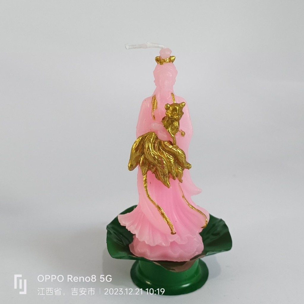 Nine Tail Fox Handmade Candle Ornaments Candle in Stock Nine Tail Fox Height 12cm