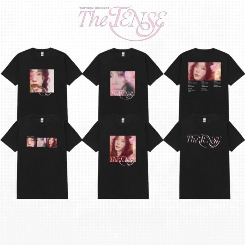 S-5xl KAOS Kpop Taeyeon Girls Generation Concert The Tense พิมพ์เสื้อยืดแขนสั้นสําหรับผู้ชายและผู้หญ