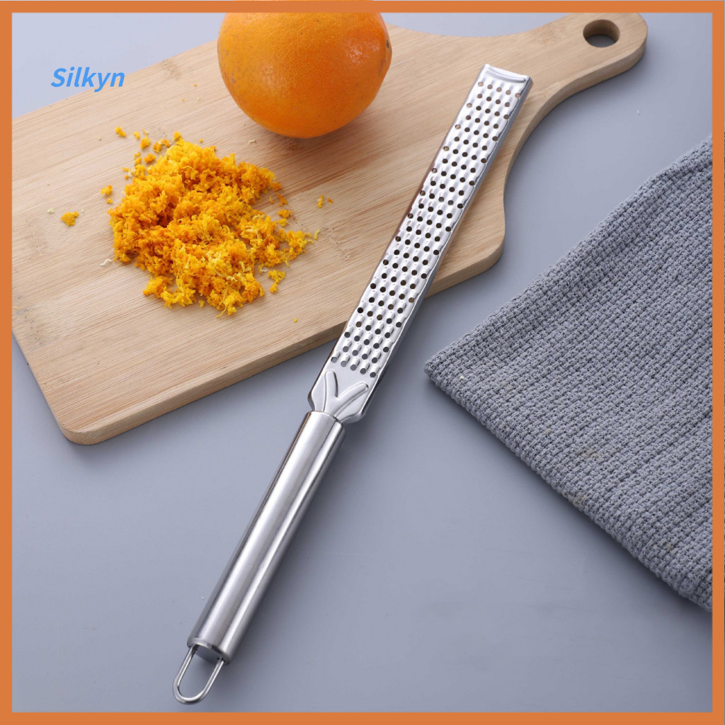Silkyn สแตนเลส Citus Zester สําหรับ Camping Kitchen Nutmeg เครื่องเทศ Zester พื้นผิวเรียบ
