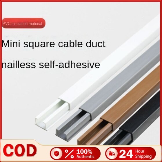 1M PVC Cable OrganizerSelf-Adhesive Tv Cable ครอบคลุมสีสายคอนซีลเลอร์-20 มม.W10 มม.H 400 มม.L