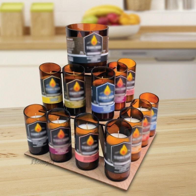 [Homyl1] Dechatable Simple Desktop Storage Rack จอแสดงผลไม้ Riser Stand 3 Step มุมชั้นวางจอแสดงผลสํา