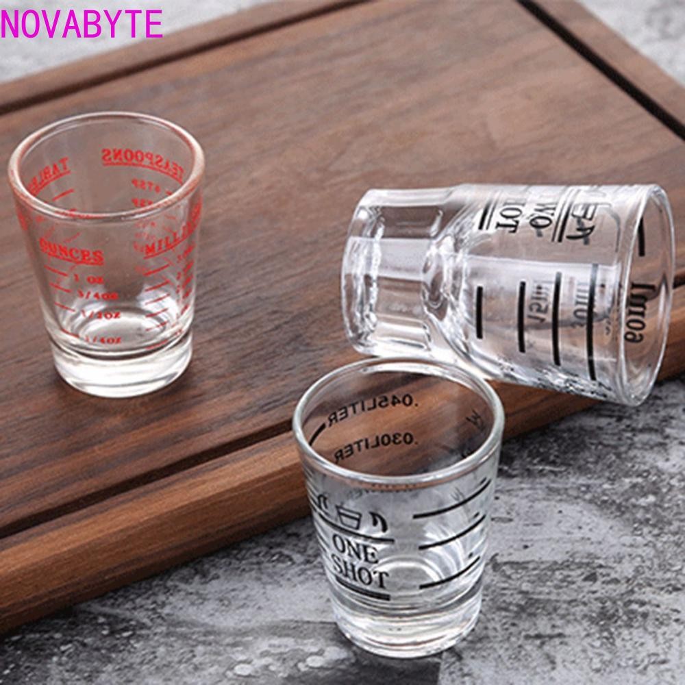 NOVABYTE Jigger Espresso พร้อมสเกลเครื่องมือบาร์เทนเดอร์สําหรับงานหนักทนความร้อน