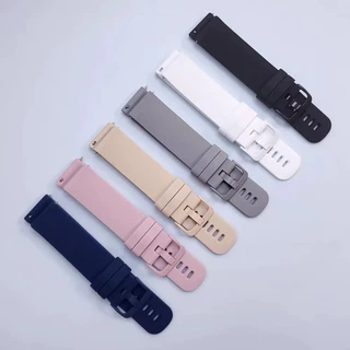 20มม 22มม for สายซิลิโคน for Samsung Galaxy Watch FE 7 6 5 4 /Huawei Watch/redmi Watch 5 Active/Amazfit bip 6/Garmin/