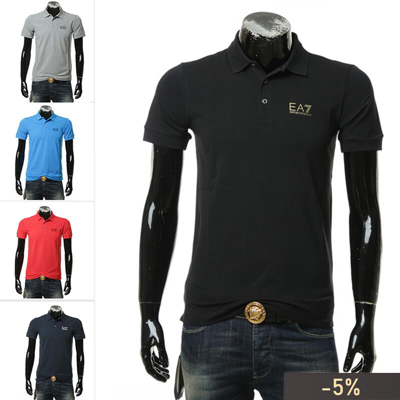 Emporio Armani EA7 Armani เสื้อโปโลแขนสั้นผู้ชาย