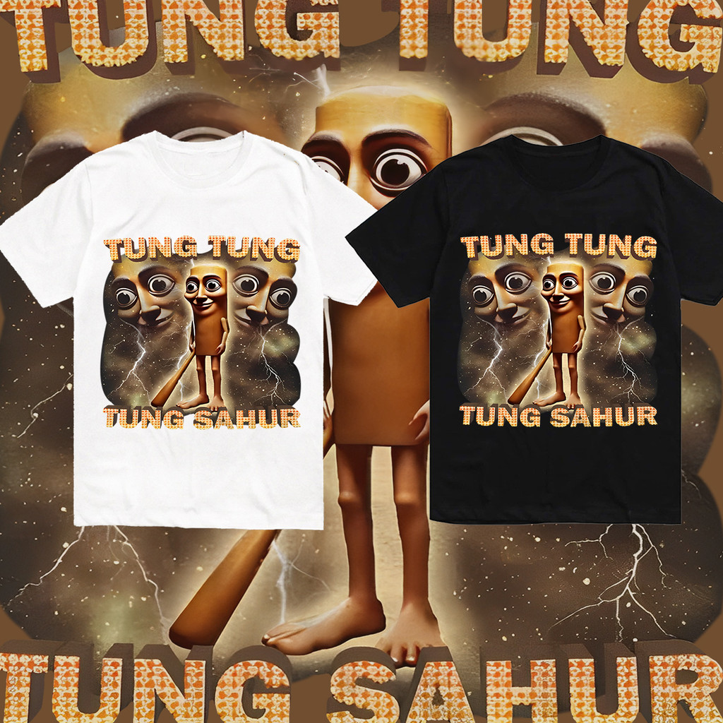 Tung Tung Tung Sahur เสื้อยืดแขนสั้นแฟชั่นคอกลมที่คุณต้องมี S-5XL