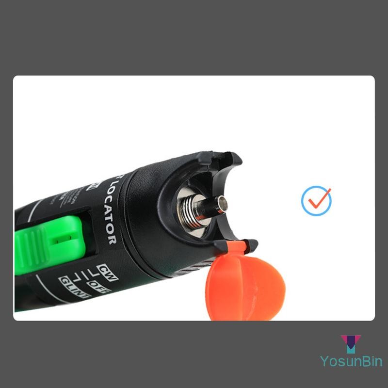 YosunBin] 3 ชุดคุณภาพสูงไฟเบอร์ออปติก Visual Fault Locator เซรามิคหลอดและหัวโลหะอะไหล่อุปกรณ์เสริมใหม่