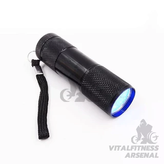 ไฟฉายแบล๊คไลท์ อัลตราไวโอเลต 395nm ไฟฉายแสงสีม่วงBLACK LIGHT 9LED ขนาดเล็ก แบบพกพา