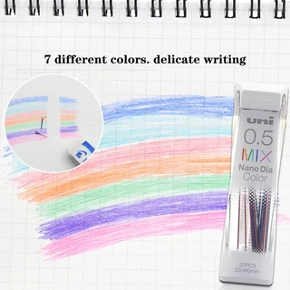 1 กล่องญี่ปุ่น Uni Nano Graphite Lead Core 202NDC สีดินสอตะกั่วเติม 0.5 มม.น่ารักโรงเรียนอุปกรณ์เครื่องเขียน Kawaii ดินสอ