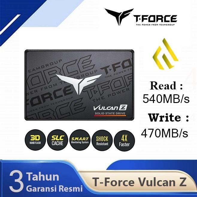 SSD Team T-Force Vulcan Z 256GB - SSD SATA 2.5 นิ้วแล็ปท็อปพีซี
