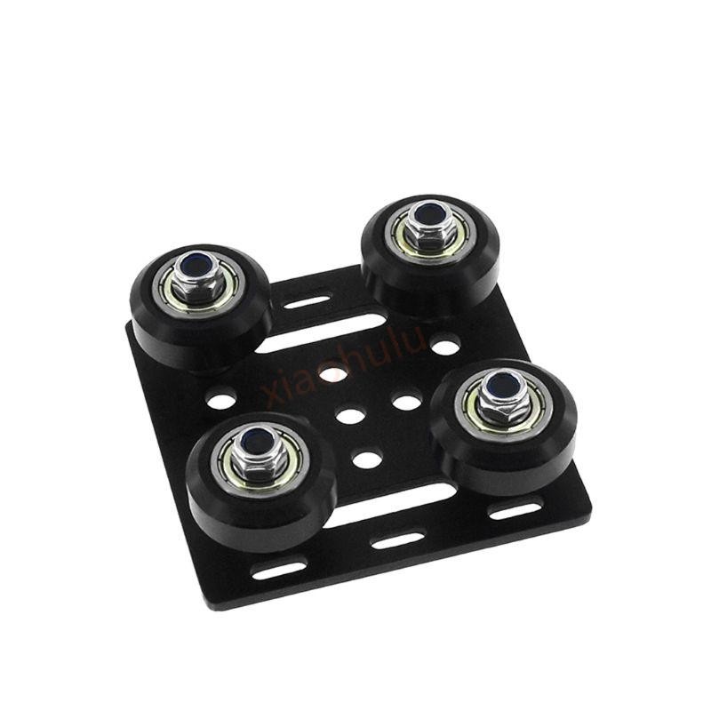 XHL V-Wheel with Plate for 2020V Aluminium Profile V Style Slot Support Plate for CNC