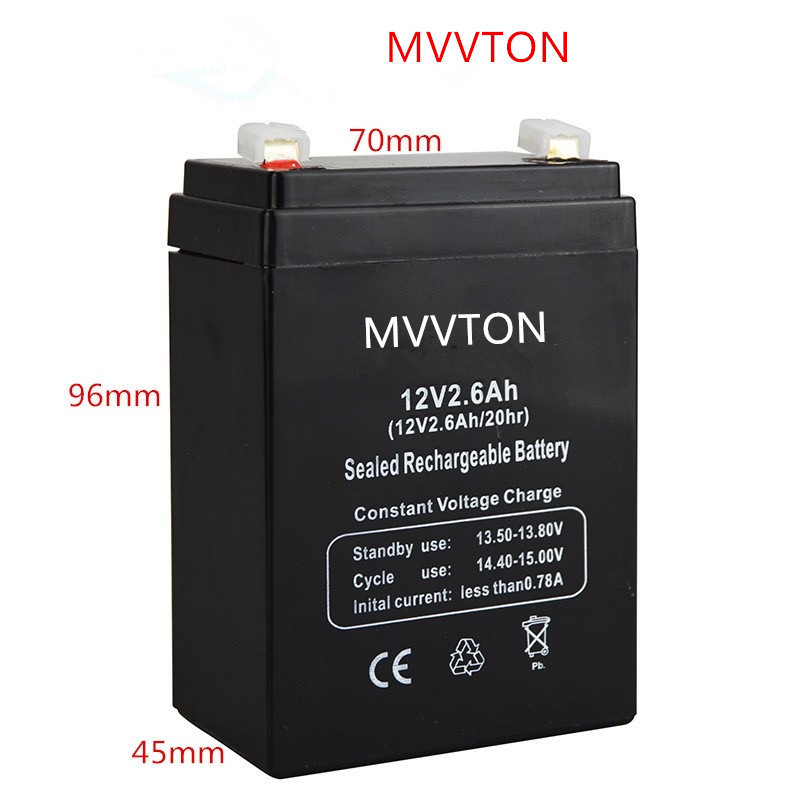 แบตเตอรี่ 12V 2.6ah Battery ล็อตผลิตใหม่-มือหนึ่ง100% สำหรับ UPS เครื่องสำรองไฟ และอื่นๆ - รูปที่ 3