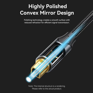 Vention Toslink to Mini Toslink สายเคเบิลเสียงออปติคัล 3.5mm Male to Male for PS3/4 Projector Laptop Speaker