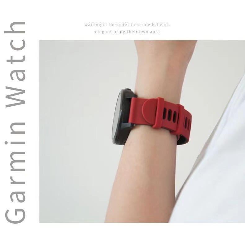 สายนาฬิกาgarmin55/265/245/255/165/645/245music/vivoactive5/venu3/venu2สายนาฬิกา20mm22mmสองสีล็อคดำ