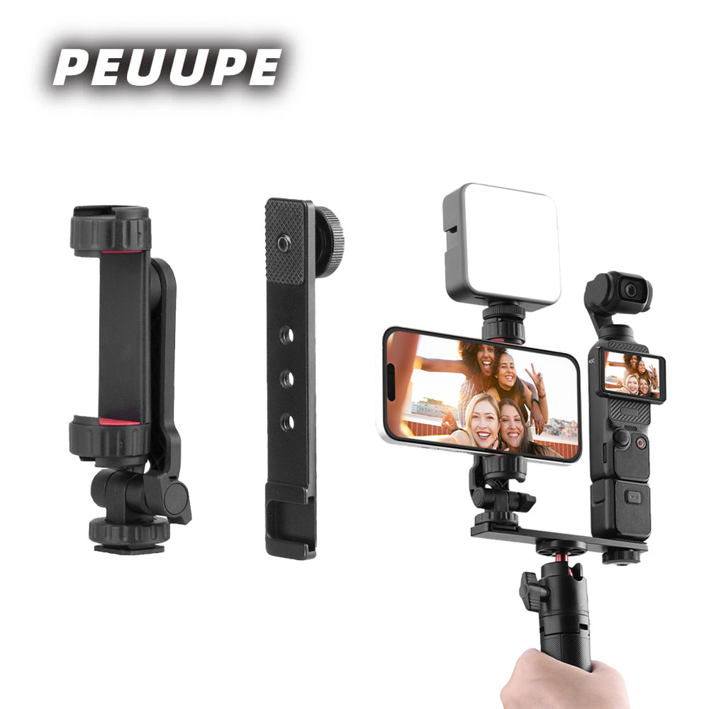 ใช้งานร่วมกับ DJI OSMO Pocket 4/3 ขาตั้งโทรศัพท์มือถือคลิปรองเท้าเย็น Multi-function Live ขาตั้งขยาย Insta360 X5 อุปกรณ์เสริม