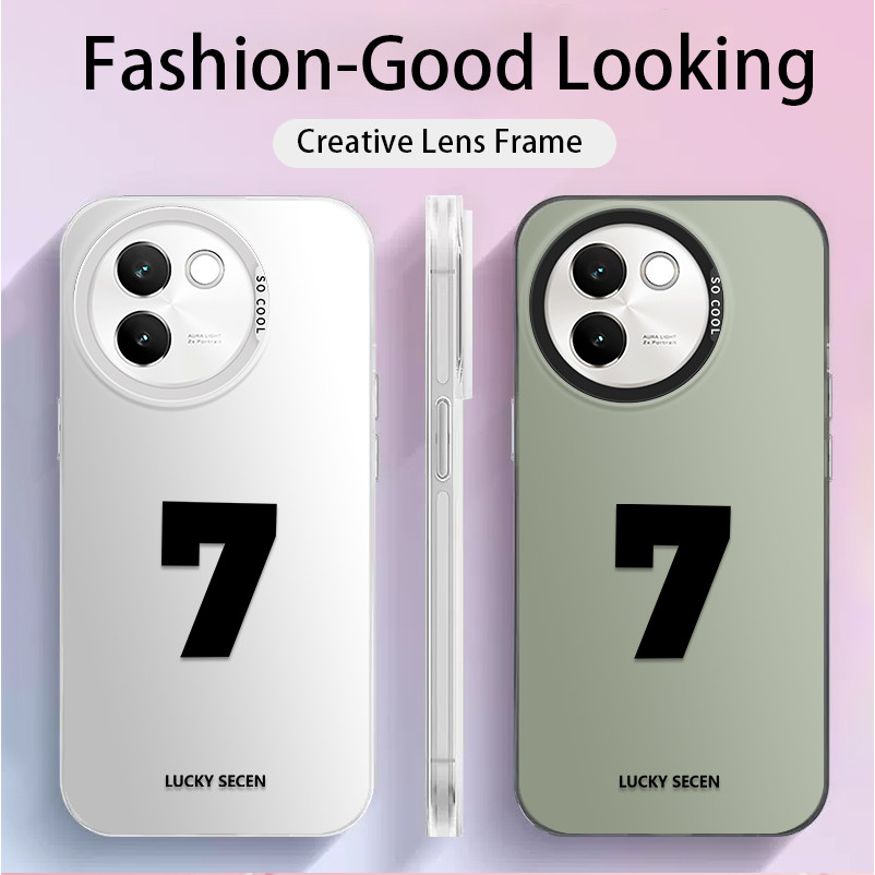 สําหรับ Vivo V30e& Vivo V30e 5G , Lucky number 7, Sunrise,เคสโทรศัพท์ IMD ป้องกันการตกเคลือบคุณภาพสู