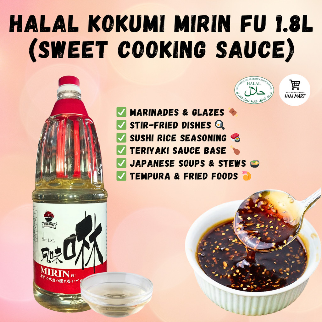 KOKUMI MIRIN FU 1.8L HALAL JAPANESE SWEET COOKING SAUCE SAUS MIRIN BAHAN MASAKAN JEPUN