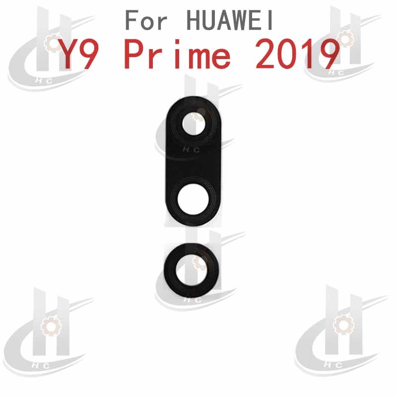 สําหรับ Y9 Prime 2019 STK-L21 L22 LX3 ด้านหลังเลนส์กล้องฝาครอบกระจกพร้อมกรอบผู้ถืออะไหล่ ราคา ถูกที่สุด ดีลบีเคเค แกลเลอรีภาพที่ 2
