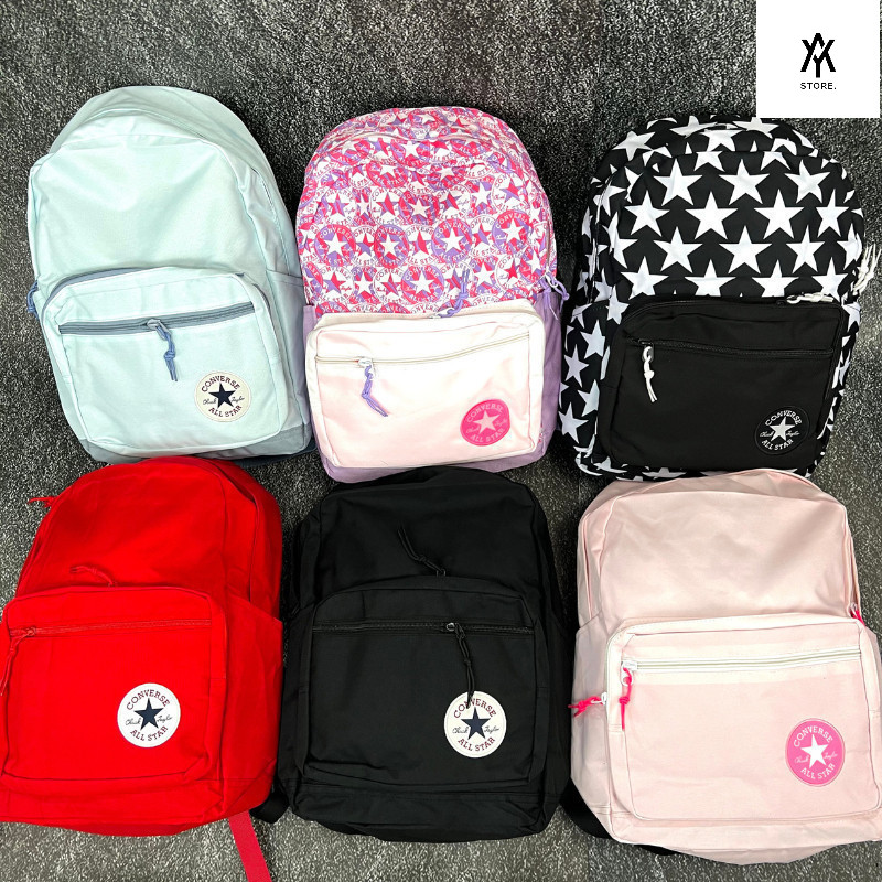 CONVERSE BASIC GO 2 CANVAS BACKPACK STAR Motif, Viral School BACKPACK