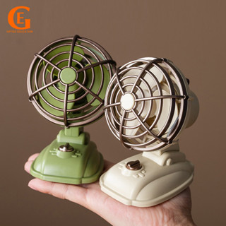พัดลมมินิย้อนยุคของเล่นชาร์จ ยูเอสบี เดสก์ท็อปพัดลมตั้งโต๊ะข…