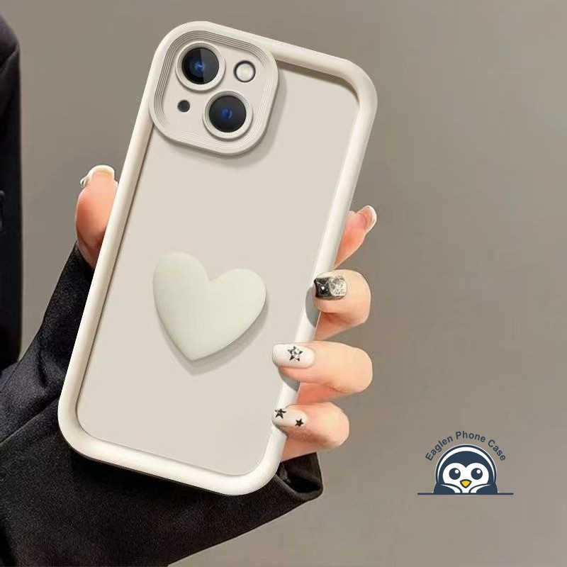 น่ารัก 3D หัวใจเคสโทรศัพท์สําหรับ OnePlus 13 13R 12 12R 11 11R 10R 9R 8T ACE 5 3 3V 2 Pro 5G Matte ฝ