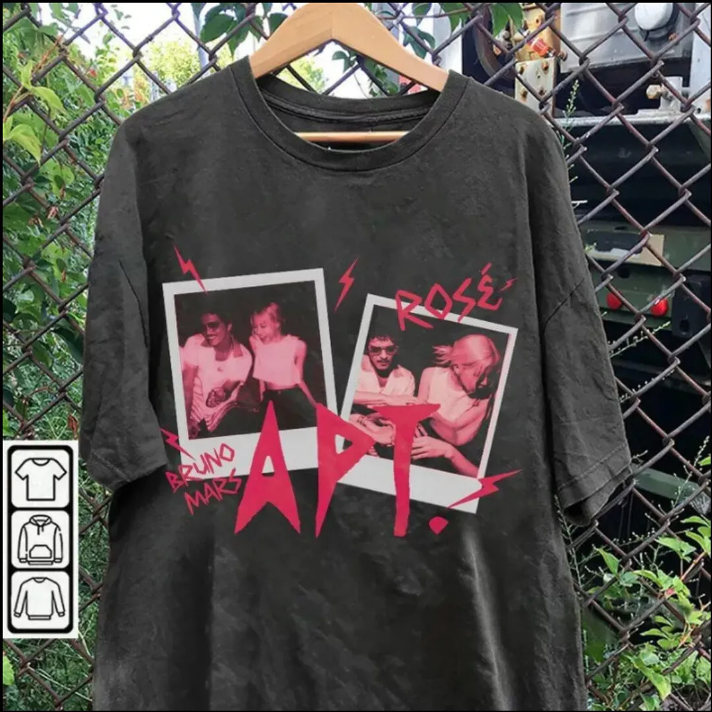Trending 2yk Rose Blackpink & Bruno New Song APT T-shirt S-5XL