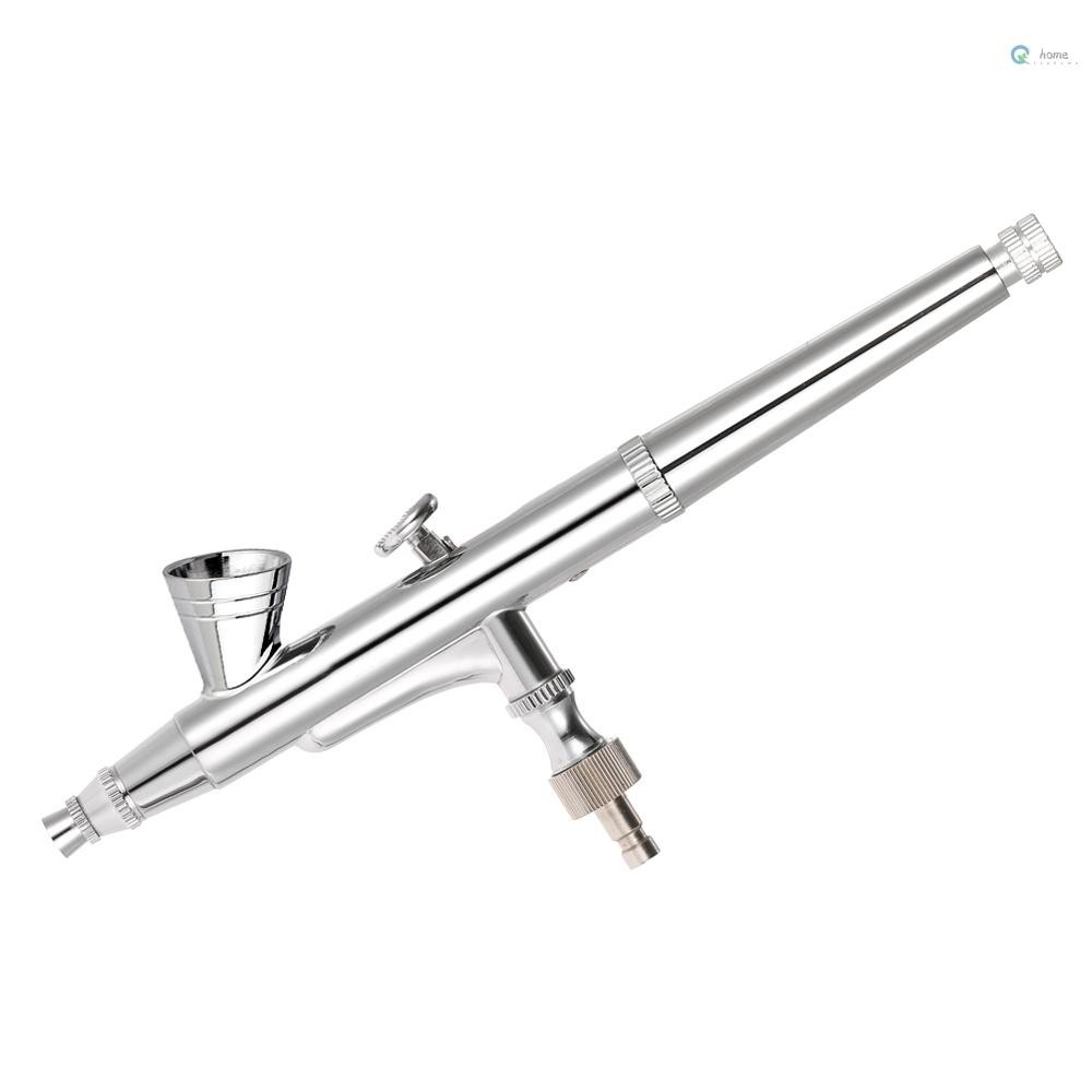 Kkmoon 0.25 มม. Gravity Feed Airbrush Kit ชุด Air แปรงสเปรย์สําหรับแต่งหน้าภาพวาดเล็บ Tattoo พร้อมปร