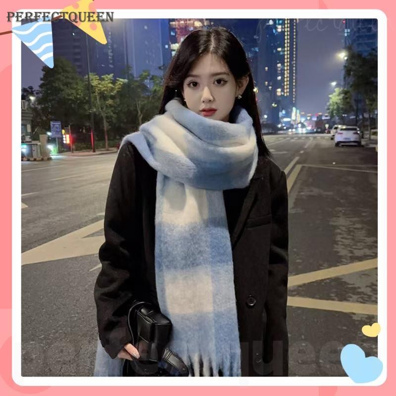 ผ้าพันคอหญิงฤดูหนาวเวอร์ชั่นเกาหลีของทุกอย่างกับอังกฤษคลาสสิกตรวจสอบหนานักเรียนฤดูใบไม้ร่วงฤดูหนาวชายคออบอุ่น